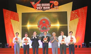 Chủ tịch nước Trương Tấn Sang dự Chương trình Vinh quang Việt Nam 2015