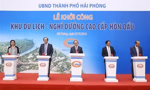 Thủ tướng Nguyễn Xuân Phúc dự lễ khởi công Khu du lịch – nghỉ dưỡng cao cấp Hòn Dấu