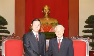 Tổng Bí thư Nguyễn Phú Trọng tiếp Đoàn đại biểu Đảng Cộng sản Trung Qu