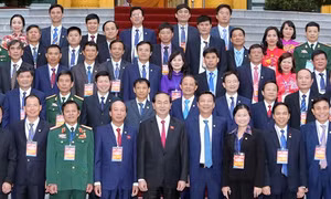 Chủ tịch nước Trần Đại Quang gặp mặt đại biểu tiêu biểu ngành than