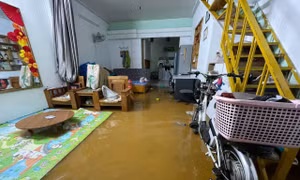 Mưa lớn kéo dài ở Lai Châu, nhiều nơi ngập sâu