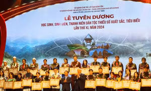 Lễ tuyên dương 125 học sinh, sinh viên, thanh niên dân tộc thiểu số xuất sắc, tiêu biểu năm 2024 