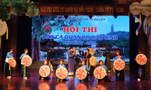 Sôi nổi Hội thi Dân ca Quan họ Bắc Ninh Xuân Ất Tỵ 2025