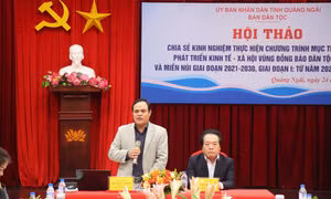 Quảng Ngãi chia sẻ kinh nghiệm thực hiện chương trình Mục tiêu Quốc gia vùng đồng bào dân tộc thiểu số