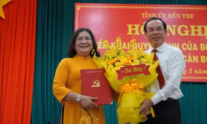 Bà Hồ Thị Hoàng Yến giữ chức Bí thư Tỉnh ủy Bến Tre