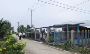 Nhà cửa khang trang cùng hệ thống đường liên ấp, liên thôn được bê tông hóa, hệ thống điện lưới được kéo đến từng hộ dân ở xã nông thôn mới Tân Tây, huyện Thạnh Hóa - xã phấn đấu đạt chuẩn nông thôn mới nâng cao vào năm 2022. Ảnh: Minh Hưng- TTXVN