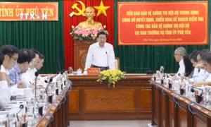 Trưởng Ban Nội chính Trung ương Phan Đình Trạc làm việc tại tỉnh Phú Yên
