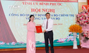 Đồng chí Tôn Ngọc Hạnh được điều động, chỉ định giữ chức Bí thư Tỉnh ủy Bình Phước
