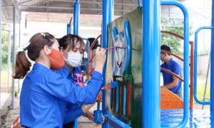 Tỉnh đoàn Đắk Lắk triển khai các hoạt động thiện nguyện ở cơ sở để tập hợp thanh niên, phát huy sức trẻ của thanh niên. Ảnh: TTXVN phát