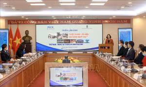 Quang cảnh lễ khai mạc triển lãm. Ảnh: Tuấn Anh - TTXVN