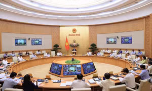 Phiên họp Chính phủ thường kỳ tháng 6/2023. Ảnh: Dương Giang-TTXVN