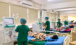 Khu vực khám và chạy thận nhân tạo của bệnh viện đa khoa Phương Bắc được đầu tư nhiều trang thiết bị hiện đại. Ảnh: Văn Thường