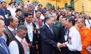 Chủ tịch nước Tô Lâm gặp mặt người có uy tín tiêu biểu trong đồng bào dân tộc