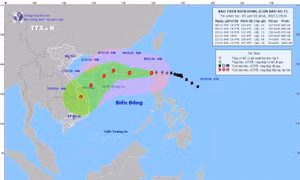 Bão YINXING trở thành bão số 7 của năm 2024