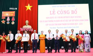 Công bố sắp xếp đơn vị hành chính cấp xã tại thành phố Phan Rang - Tháp Chàm