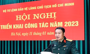 Đại tá Phạm Hải Trung, tân Trưởng Ban Quản lý Lăng Chủ tịch Hồ Chí Minh. Ảnh: bqllang.gov.vn 