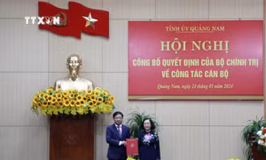 Ông Lương Nguyễn Minh Triết giữ chức Bí thư Tỉnh ủy Quảng Nam
