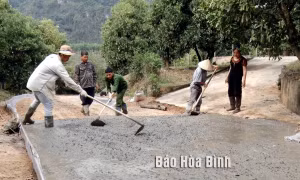 Người dân vùng cao Hòa Bình phát huy vai trò chủ thể trong xây dựng nông thôn mới