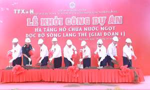 Trà Vinh đầu tư hơn 1.330 tỷ đồng xây dựng hạ tầng hồ chứa nước ngọt