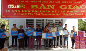 Ấm áp những căn nhà nghĩa tình ở Bình Phước