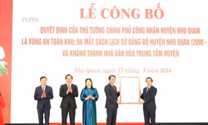 Công nhận huyện Nho Quan (Ninh Bình) là vùng An toàn khu