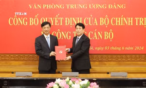 Đồng chí Nguyễn Duy Ngọc giữ chức Chánh Văn phòng Trung ương Đảng