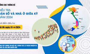 Từ ngày 1/4 sẽ điều tra dân số và nhà ở giữa kỳ năm 2024