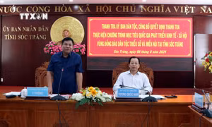 Ủy ban Dân tộc công bố Quyết định thanh tra Chương trình mục tiêu quốc gia tại Sóc Trăng