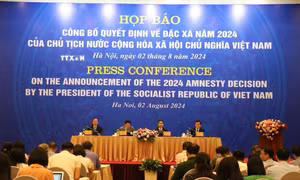 Họp báo công bố Quyết định về đặc xá năm 2024 của Chủ tịch nước