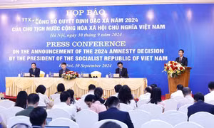 Công bố Quyết định đặc xá của Chủ tịch nước cho 3.763 phạm nhân đang chấp hành án phạt tù