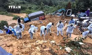 Vụ sạt lở nghiêm trọng tại Hà Giang: Huy động tối đa lực lượng tìm kiếm nạn nhân mất tích