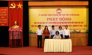 Tuyên Quang phát động đợt thi đua đặc biệt chào mừng Đại hội đại biểu Mặt trận Tổ quốc Việt Nam các cấp