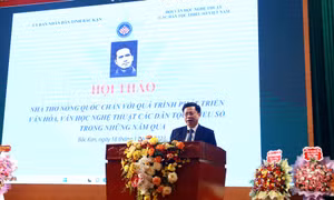 Hội thảo “Nhà thơ Nông Quốc Chấn với quá trình phát triển văn hóa, văn học nghệ thuật các dân tộc thiểu số”