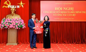 Đồng chí Dương Văn An, Bí thư Tỉnh ủy Bình Thuận giữ chức Bí thư Tỉnh ủy Vĩnh Phúc