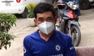 Phan Thanh Hùng khi bị bắt. Ảnh: vtc.vn