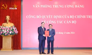 Bí thư Tỉnh ủy Nam Định Phạm Gia Túc giữ chức Phó Chánh Văn phòng Trung ương Đảng