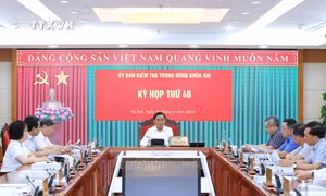 Kỳ họp thứ 40 Ủy ban Kiểm tra Trung ương đề nghị xem xét, kỷ luật một số tổ chức đảng, đảng viên