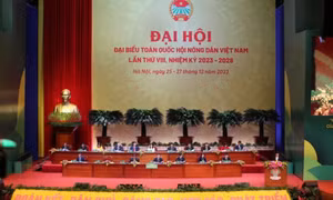 Ngày làm việc thứ nhất Đại hội đại biểu toàn quốc Hội Nông dân Việt Nam lần thứ VIII