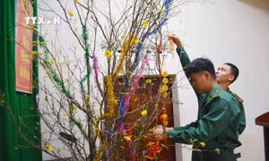 Đón Tết ở đồn biên phòng tỉnh Đắk Lắk