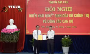 Đồng chí Huỳnh Quốc Việt được điều động giữ chức Phó Bí thư Tỉnh ủy Bạc Liêu
