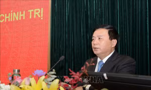 Ông Nguyễn Xuân Thắng, Ủy viên Bộ Chính trị, Giám đốc Học viện Chính trị quốc gia Hồ Chí Minh, Chủ tịch Hội đồng Lý luận Trung ương. Ảnh: Văn Điệp - TTXVN