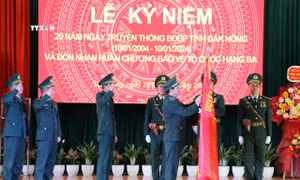 Bộ đội Biên phòng Đắk Nông được tặng thưởng Huân chương Bảo vệ Tổ quốc hạng Ba