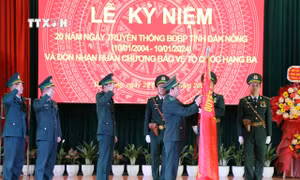 Bộ đội Biên phòng Đắk Nông được tặng thưởng Huân chương Bảo vệ Tổ quốc hạng Ba
