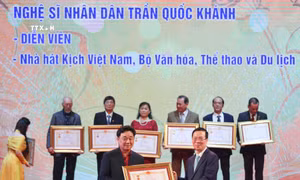 Danh hiệu cao quý của Nhà nước tạo động lực để nghệ sỹ tận tâm cống hiến