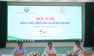 Đoàn chủ tọa hội nghị. Ảnh: TTXVN