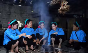 Phụ nữ người Sán Chỉ ở xã Húc Động, huyện Bình Liêu (Quảng Ninh). Ảnh: TTXVN phát