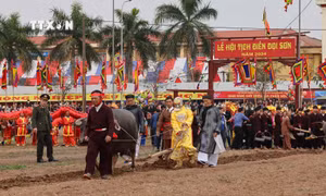 Tưng bừng lễ hội Tịch điền Đọi Sơn 2024