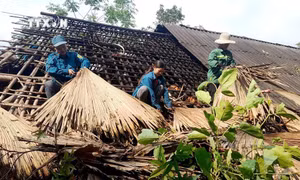 Hà Giang khắc phục hậu quả do mưa dông, gió lốc mạnh
