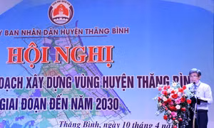 Quảng Nam phấn đấu đưa Thăng Bình trở thành thị xã vào năm 2030