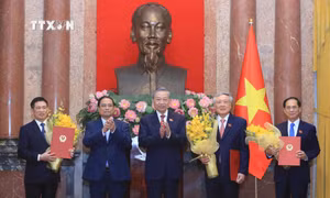Tổng Bí thư, Chủ tịch nước trao quyết định bổ nhiệm 3 Phó Thủ tướng và 2 Bộ trưởng